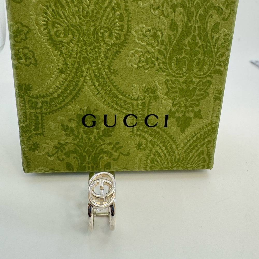 Gucci Interlocking Wide Open Band - image 4